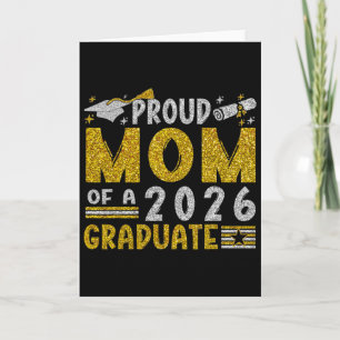Carte Maman fière d'un élève de la promotion 2026 Senior