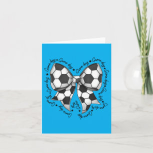 Carte Maman foot coquette jour de match Équipe sportive