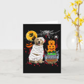 Carte Maman Golden Retriever Chien Halloween Chien Pum d (Fleur jaune)