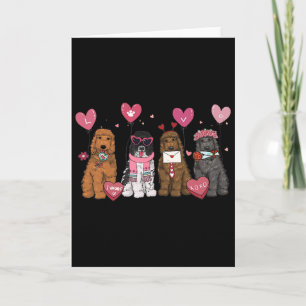 Carte Maman Goldendoodle de femmes Saint-Valentin Golden