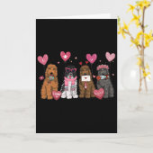 Carte Maman Goldendoodle femme Saint-Valentin Goldendood (Fleur jaune)