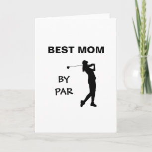 Carte Maman golfeuse golfeuse pun fête des mères meilleu