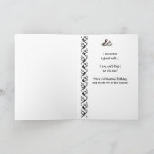 Carte Maman Humour et Amour Anniversaire, Puffins. Oisea (Intérieur)