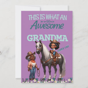 Carte Maman Incroyable Cowgirl Fête des Mères Personnali