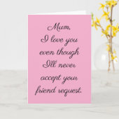 Carte Maman, je t'aime (Fleur jaune)