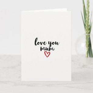 Carte Maman Je T'Aime Rayée
