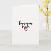 Carte Maman Je T'Aime Rayée (Fleur jaune)