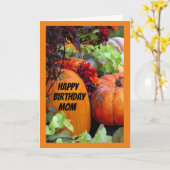 CARTE **MAMAN JEUX ANNIVERSAIRE À L'AUTOMNE ANNIVERSAIRE (Fleur jaune)