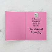 Carte Maman Joyeuse fête des mères Joli colibri (Intérieur)