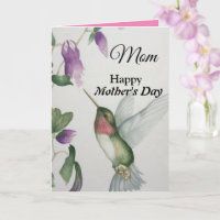 Maman Joyeuse fête des mères Joli colibri