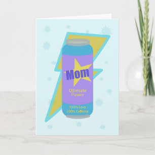 Carte Maman Joyeux Anniversaire Énergisé Puissance Amour