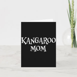 Carte Maman kangourou drôle mignon Halloween amateur de