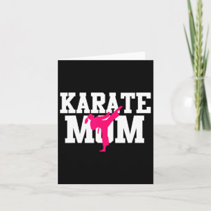 Carte Maman Karaté Fête des Mères Arts Martiaux Kickboxi