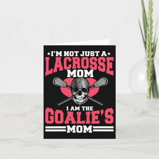 Carte Maman Lacrosse Joueuse Équipe Sport Maman Fête des (Devant)