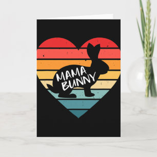 Carte Maman Lapin Maman Costume de Pâques de Famille Cor