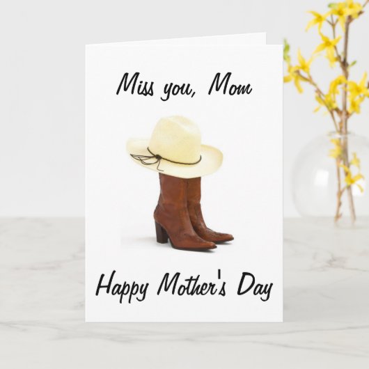 CARTE MAMAN, LE JOUR DE LA MÈRE (Fleur jaune)