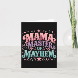 Carte Maman maître du chaos Mignon drôle humour maman mè