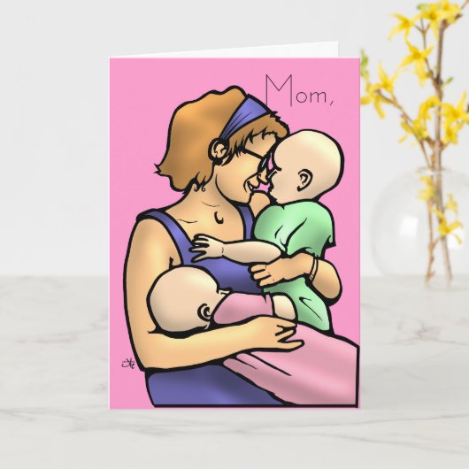 Carte Maman, maman, (Fleur jaune)