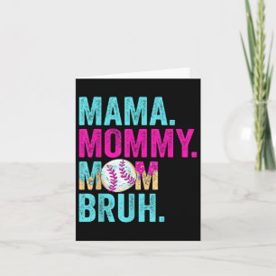 Carte Maman Maman Maman Maman Bruh Baseball Maman Cream