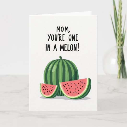 Carte Maman Melon Une En Un Million (Devant)