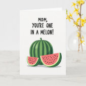 Carte Maman Melon Une En Un Million (Fleur jaune)