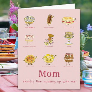 Carte Maman merci pour la citation amusante de la fête d