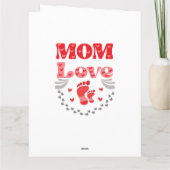 Carte Maman mignonne amour (Dos)