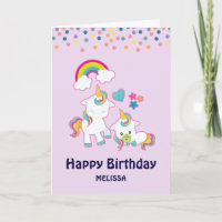 Maman Mignonne & Bébé Licorne Anniversaire Magique