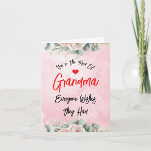 Carte Maman mignonne Fête des mères Pour jolie grand-mèr