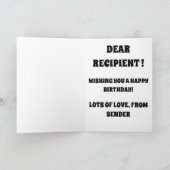 Carte Maman moderne Tu es un Anniversaire classique (Intérieur)