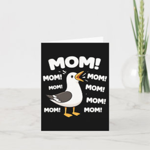 Carte Maman Mouette Maman Drôle Mouettes Fête Des Mères