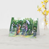 Carte Maman ne m'a jamais averti des joueurs tuba (Fleur jaune)