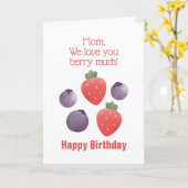Carte Maman Nous Vous Aimons Berry Beaucoup Anniversaire (Fleur jaune)