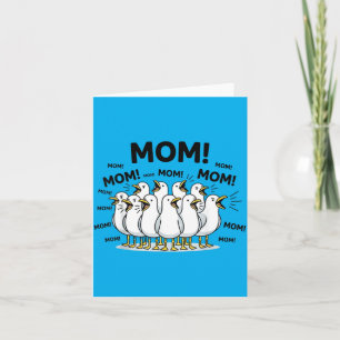 Carte Maman océan vie fête des mères drôle mouette maman