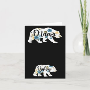 Carte Maman Ours Bébé Ours Grossesse Enceinte Maman Mère
