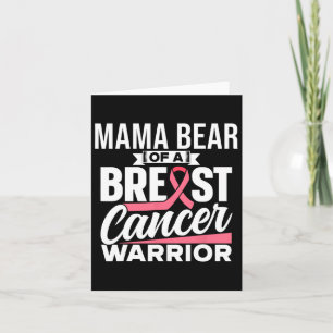 Carte Maman Ours D'Un Cancer Du Sein Guerrier Soutien Br