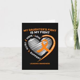 Carte Maman Papa Orange Mes Filles Lutter Contre La Leuc