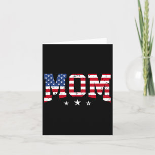Carte Maman patriotique Usa Fête des mères Drapeau améri