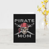 Carte Maman Pirate  (Fleur jaune)