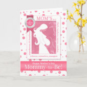 Carte Maman pour être rose Polka Dot Dot Fête des Mères (Fleur jaune)