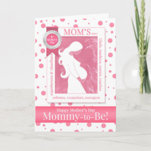 Carte Maman pour être rose Polka Dot Dot Fête des Mères