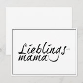 Carte Maman préférée (Devant / Derrière)