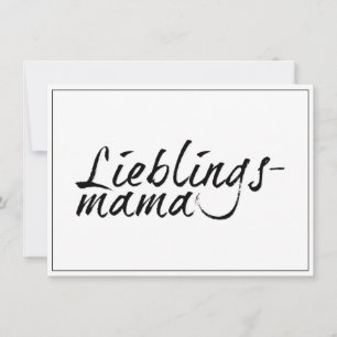 Carte Maman préférée