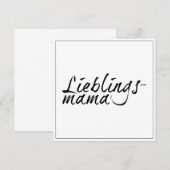 Carte Maman préférée (Devant / Derrière)