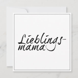 Carte Maman préférée