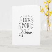Carte Maman Radiant d'Amour (Fleur jaune)