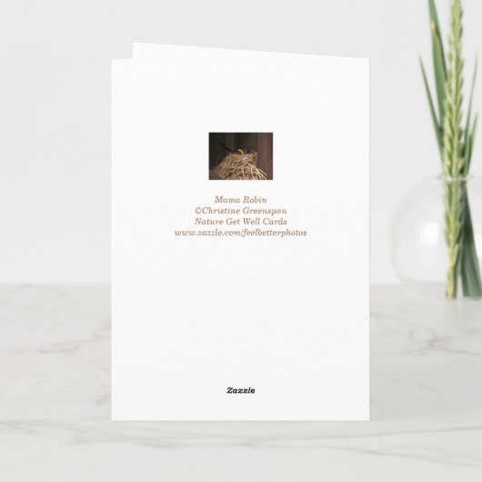 Carte Maman Robin Va Bien (Dos)