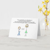 Carte Maman sarcastique (Fleur jaune)