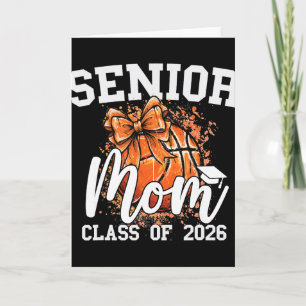 Carte Maman senior Cl de 2026 Coquette Bow Basket-ball D