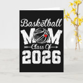 Carte Maman squelette senior drôle Cl de 2026 Promotion (Fleur jaune)